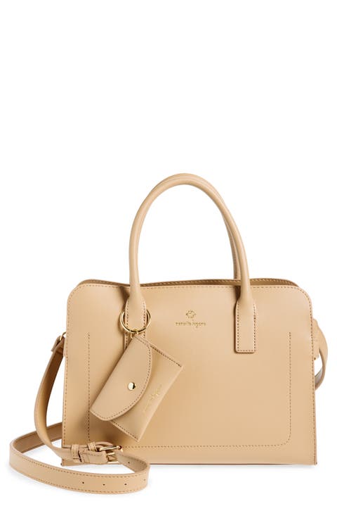 Triple Compartment Satchel Bag