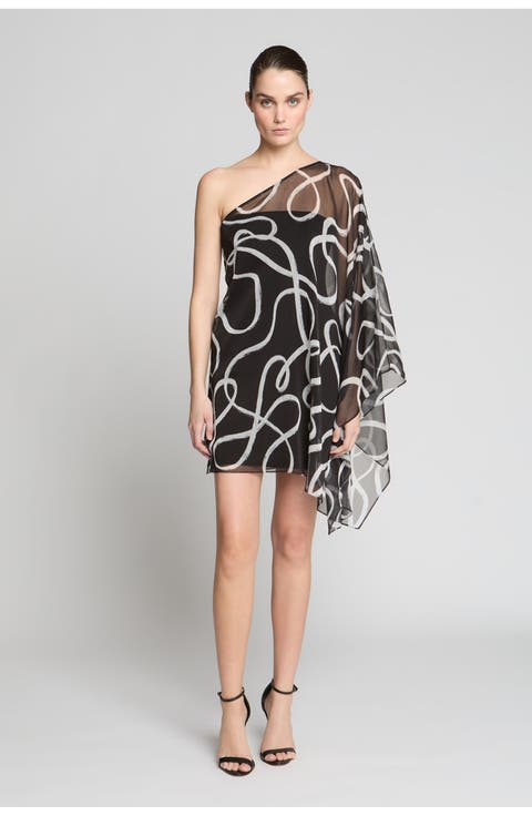 Chiffon Caftan Mini