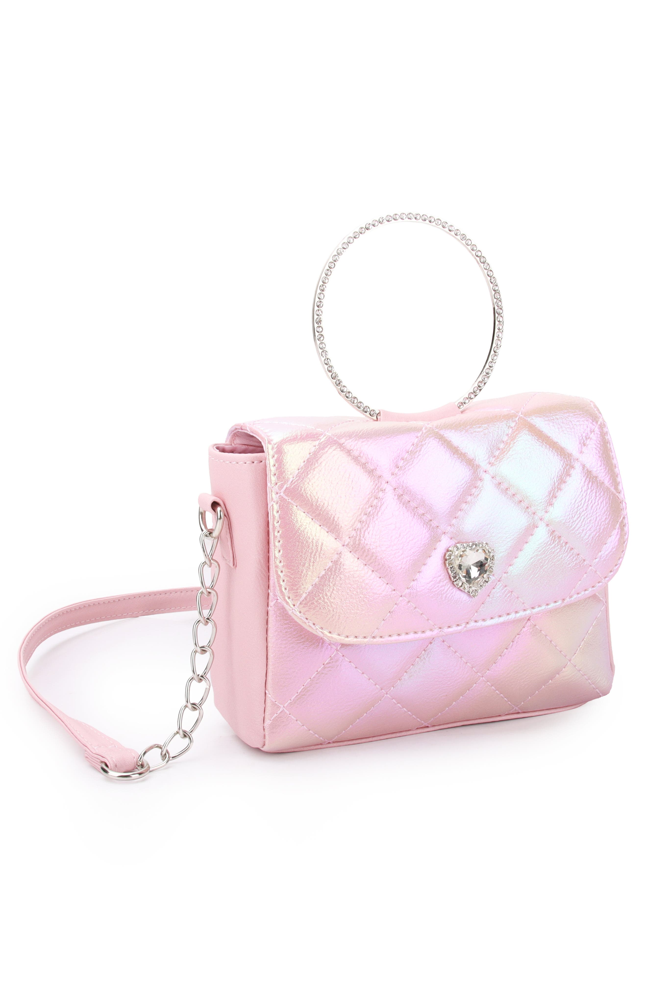 OMG Accessories Kids' Heart Holo Handle, Alternate, color, Mauve