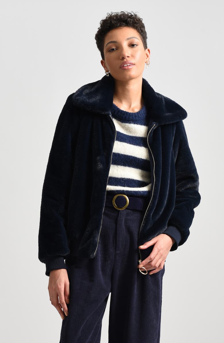 Molly Bracken Faux Fur Jacket, Alternate, color, 