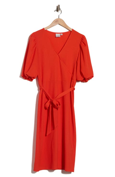 Textured Wrap Dress