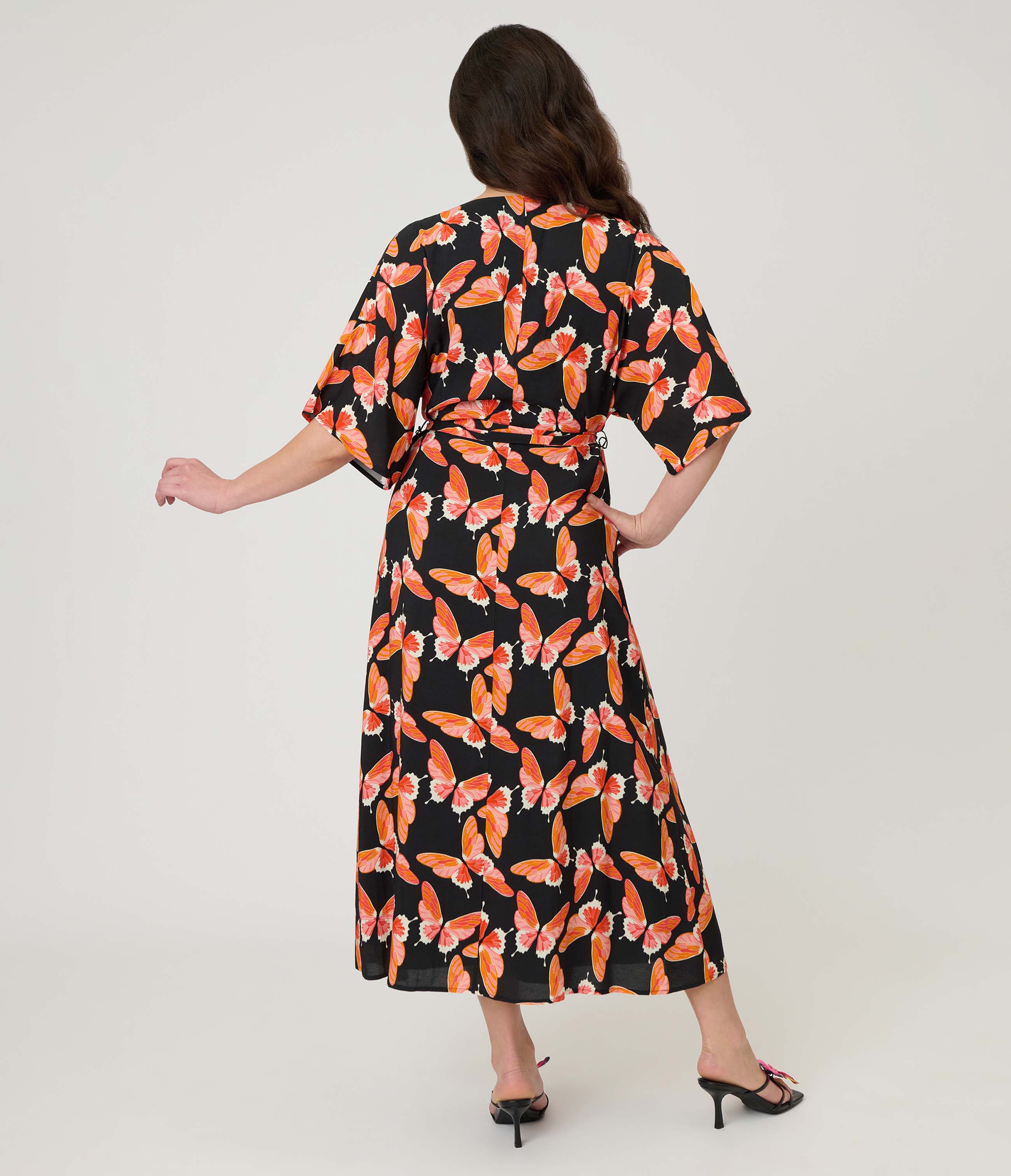 1970s Wrap Midi Dress - image 2