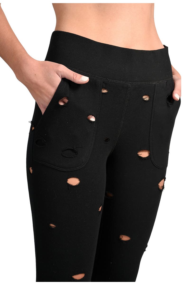 90 DEGREE BY REFLEX Distressed Jogger Pants, Alternate, color,