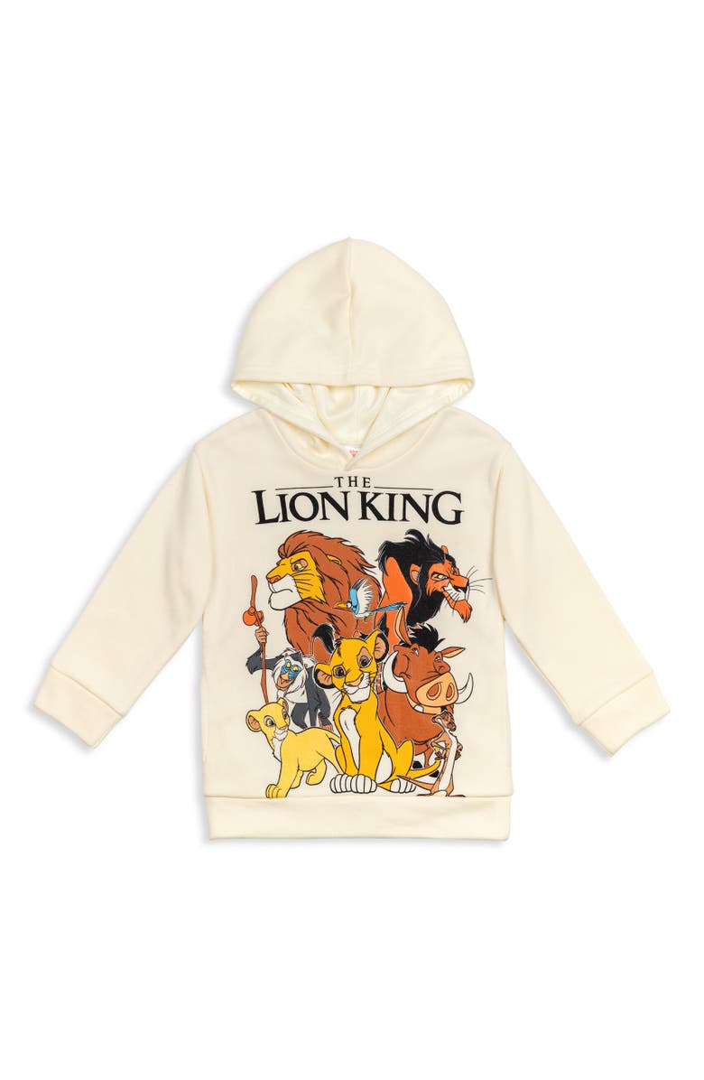 Disney Lion King Simba Fleece Hoodie & Pants Set, Alternate, color, Tusk / Charcoal Heather Grey