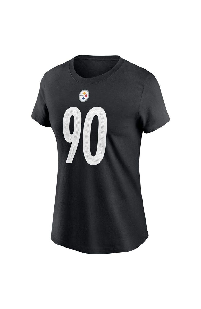 Nike Women's Nike T.J. Watt Black Pittsburgh Steelers Name & Number T-Shirt, Alternate, color,