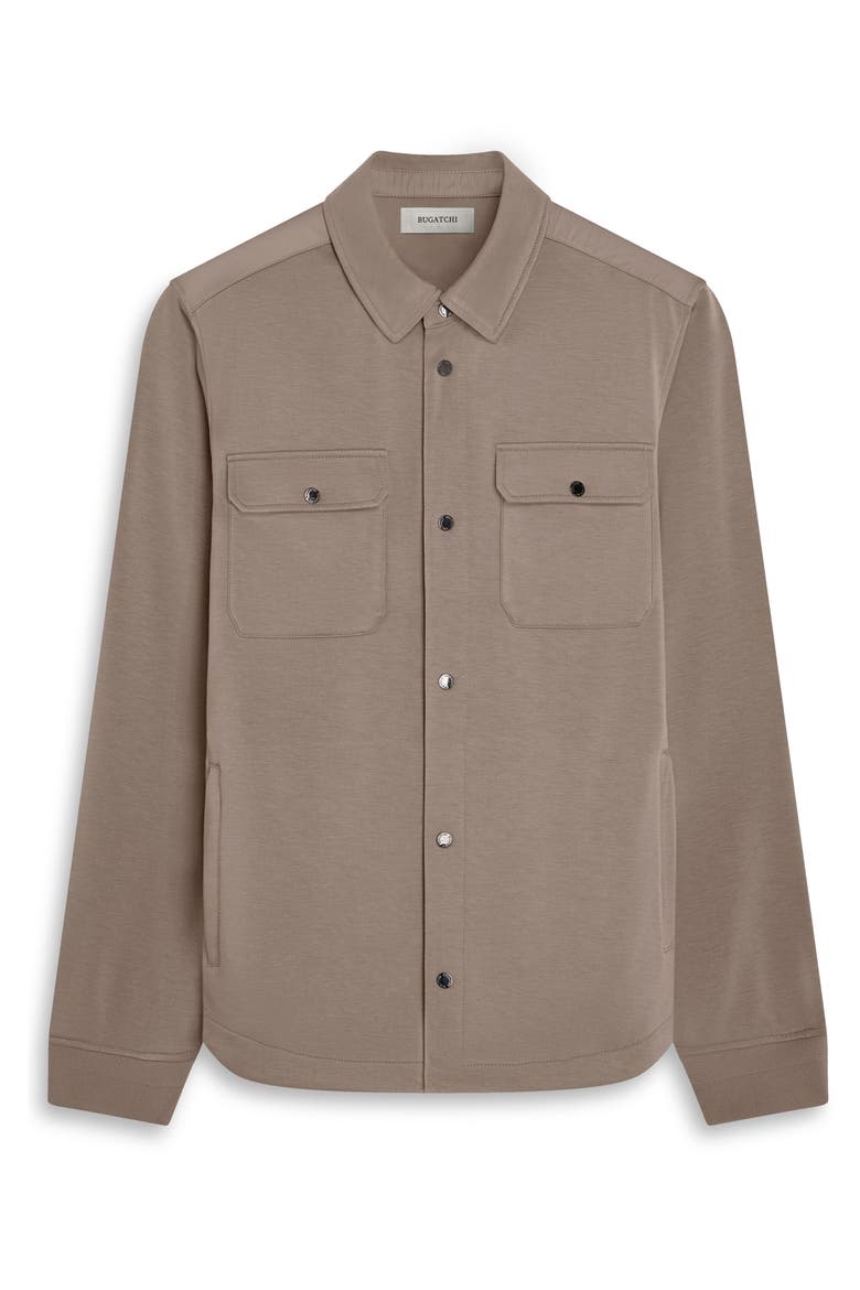 Soft Touch Knit Shirt Jacket, Alternate, color, WALNUT