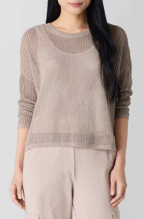 Open Stitch Organic Linen & Organic Cotton Sweater