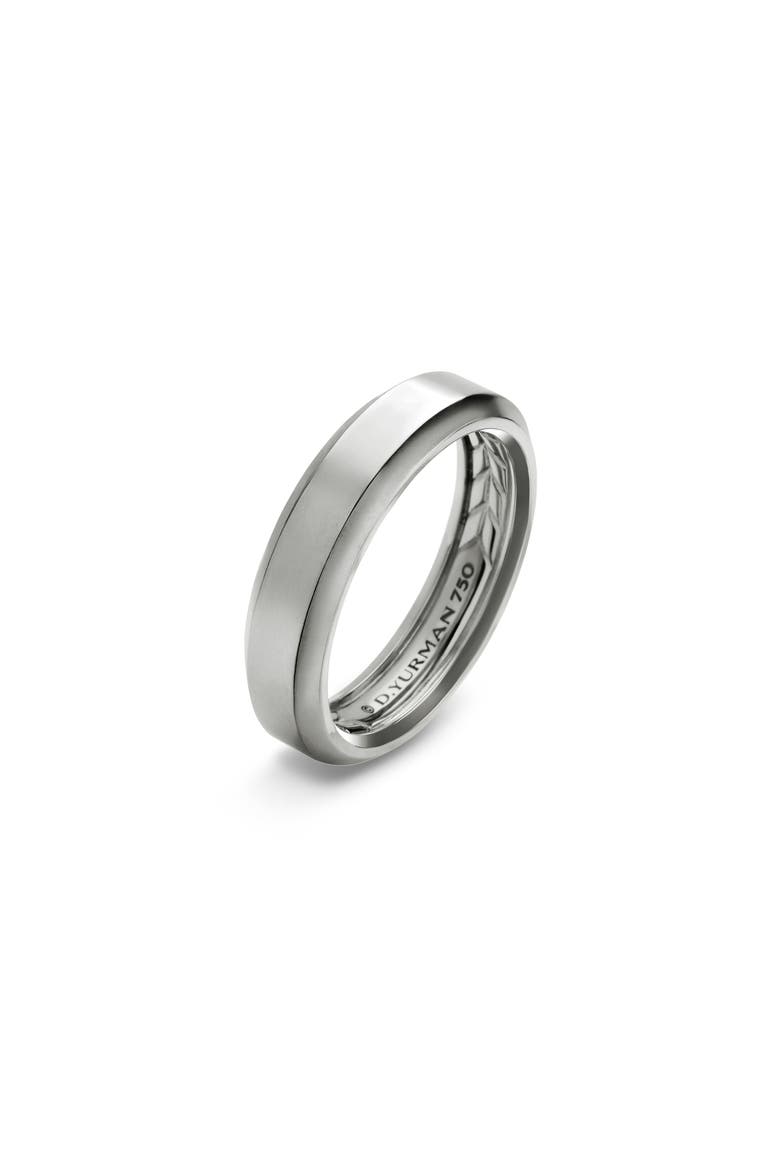 Beveled Band Ring in 18K White Gold, 6mm, Alternate, color, WHITE GOLD