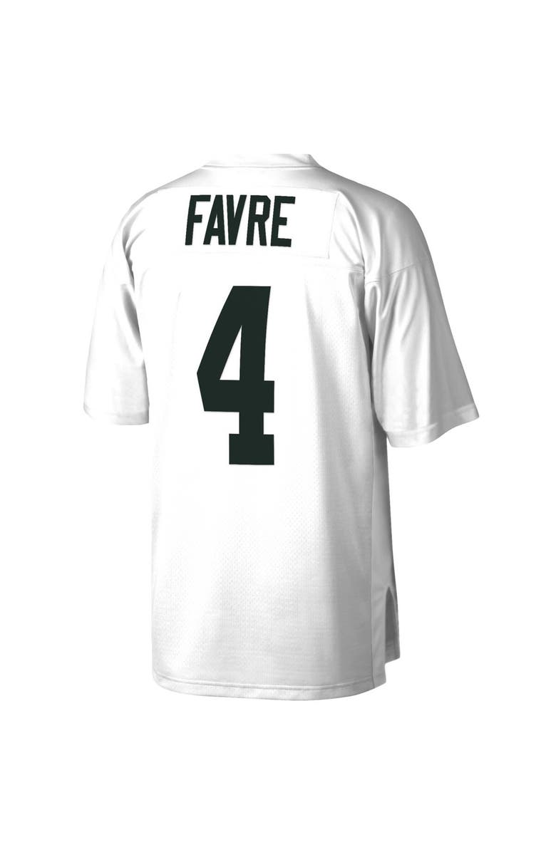 Mitchell & Ness Men's Mitchell & Ness Brett Favre White Green Bay Packers Legacy Replica Jersey, Alternate, color, 
