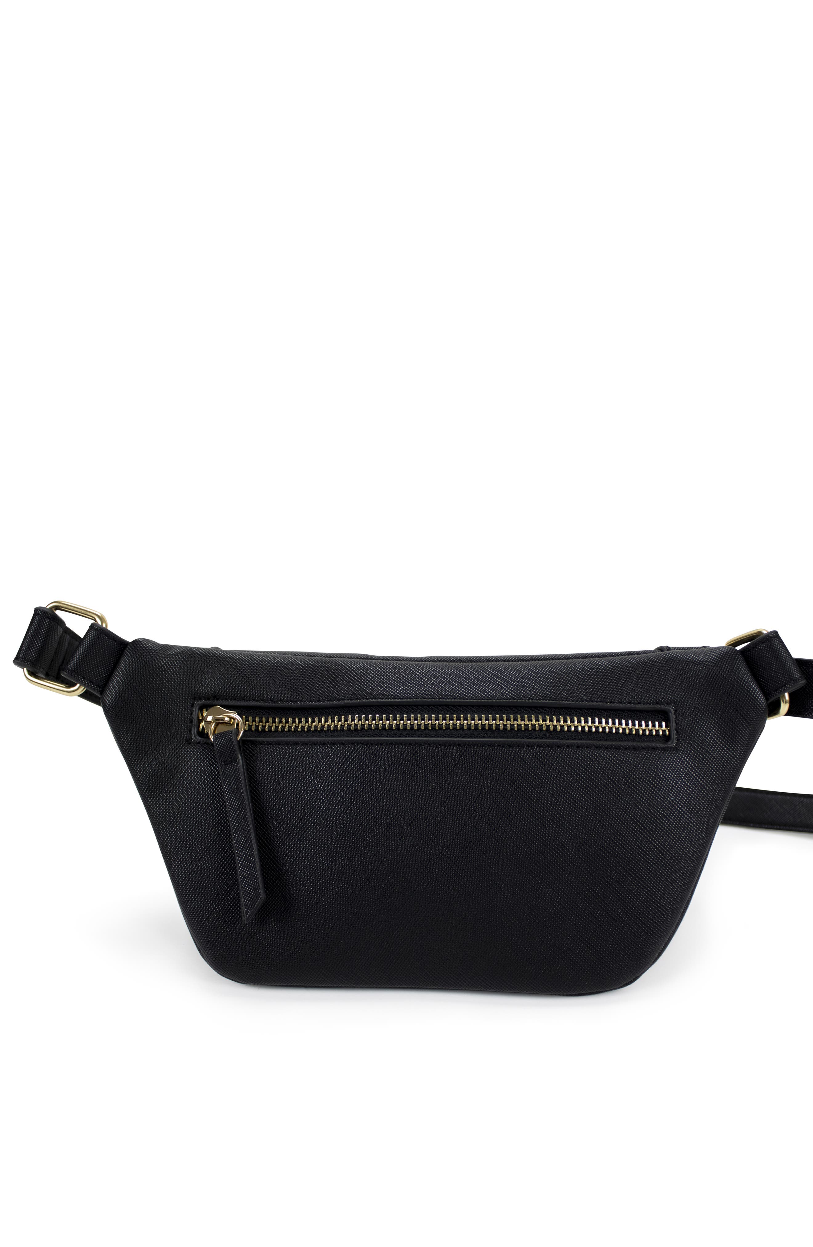 BADGLEY MISCHKA Bridgette Vegan Leather Belt Bag, Alternate, color, 