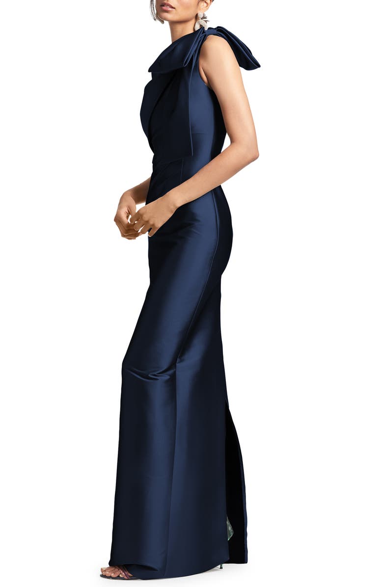 Sachin & Babi Bonnie One-Shoulder Mikado Sheath Gown, Alternate, color, 