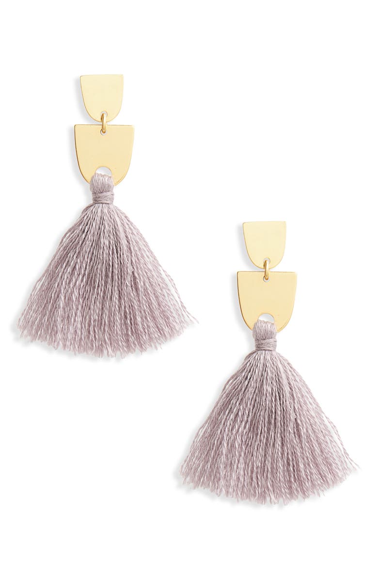 Madewell Tassel Drop Earrings, Main, color,