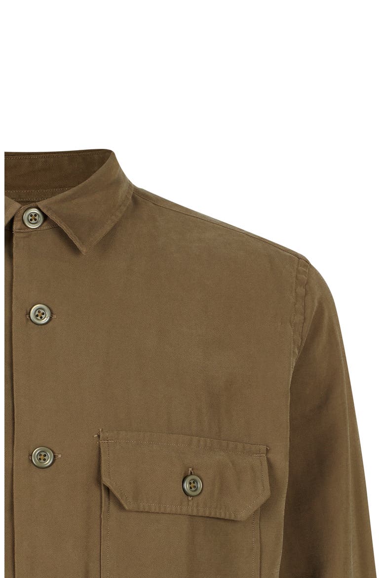 Brevet Button-Up Overshirt, Alternate, color, KHAKI GREEN