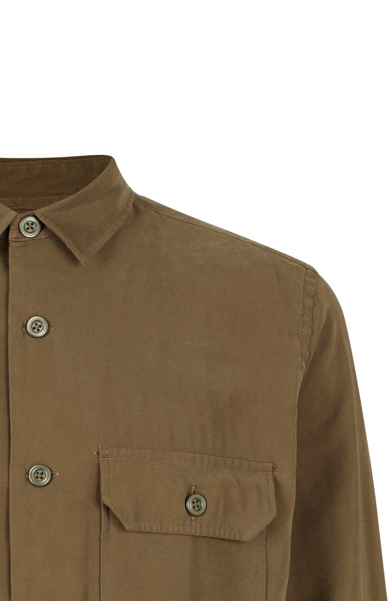 AllSaints Brevet Button-Up Overshirt, Alternate, color, 