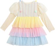 Mimi Tutu Pastel Pom-Pom Tulle Dress