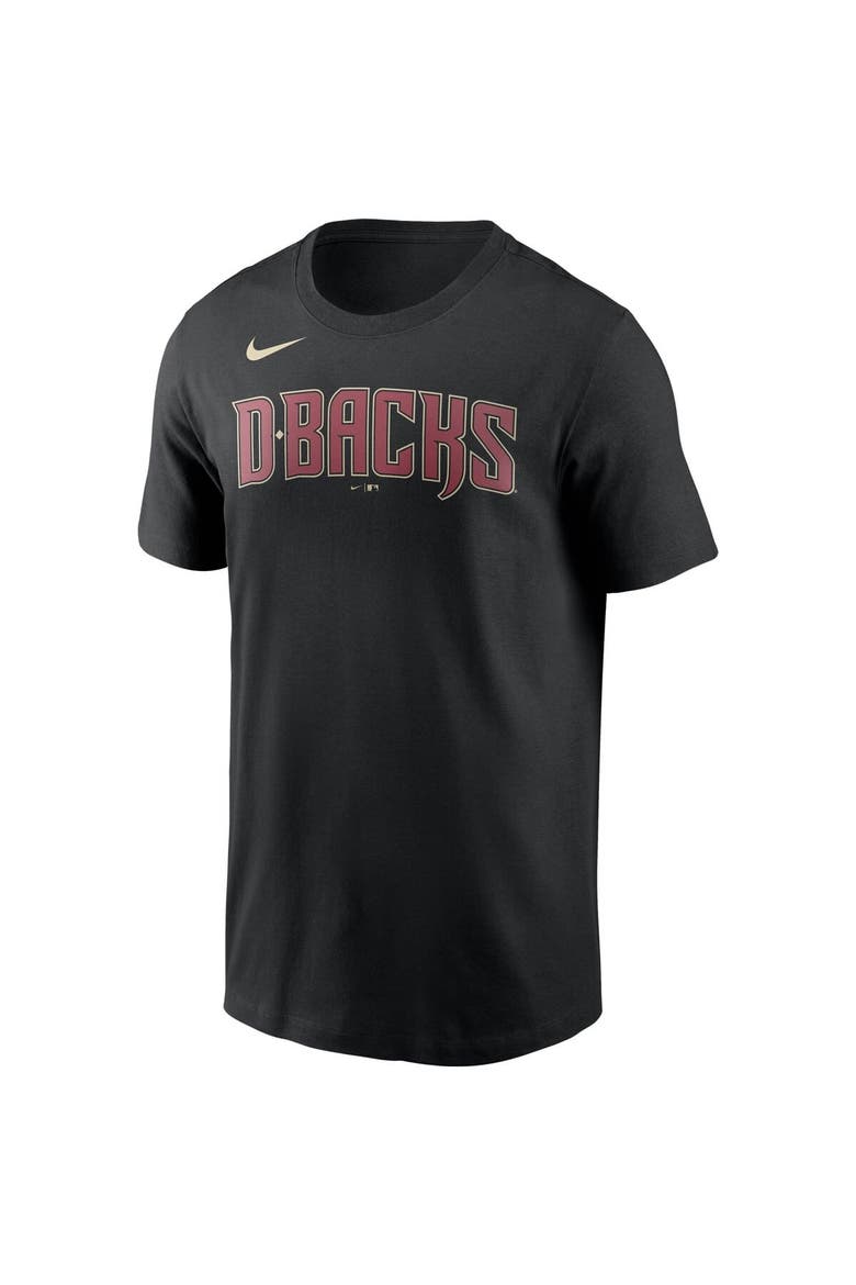 Men's Nike Black Arizona Diamondbacks Team Wordmark T-Shirt, Alternate, color, Black