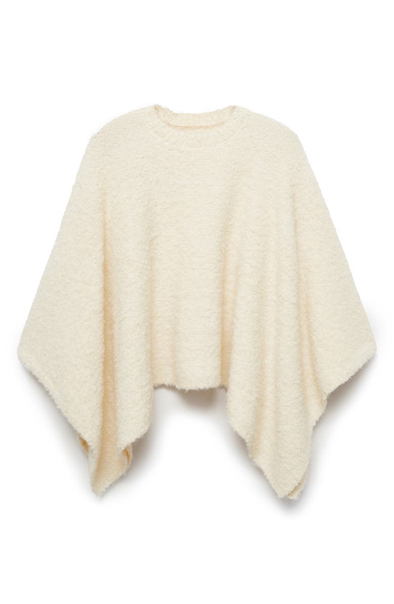 MANGO Crewneck Poncho, Main, color,