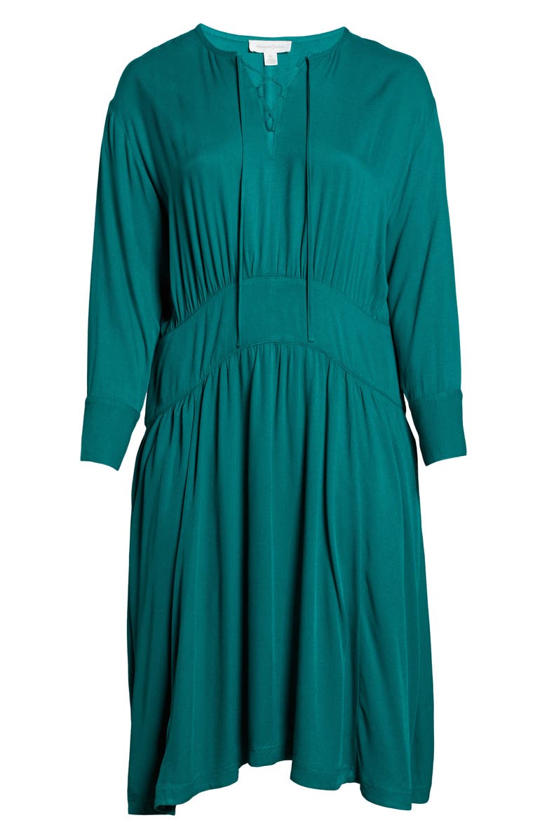 Treasure & Bond Long Sleeve Midi Dress, Alternate, color, Green Heirloom