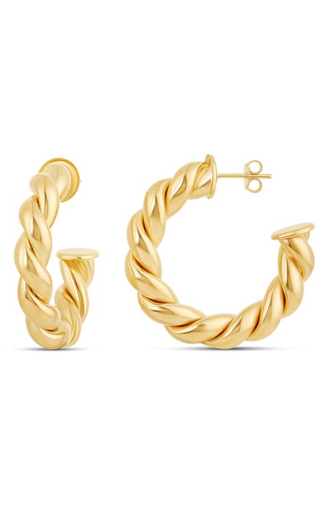 Twist Hoop Earrings