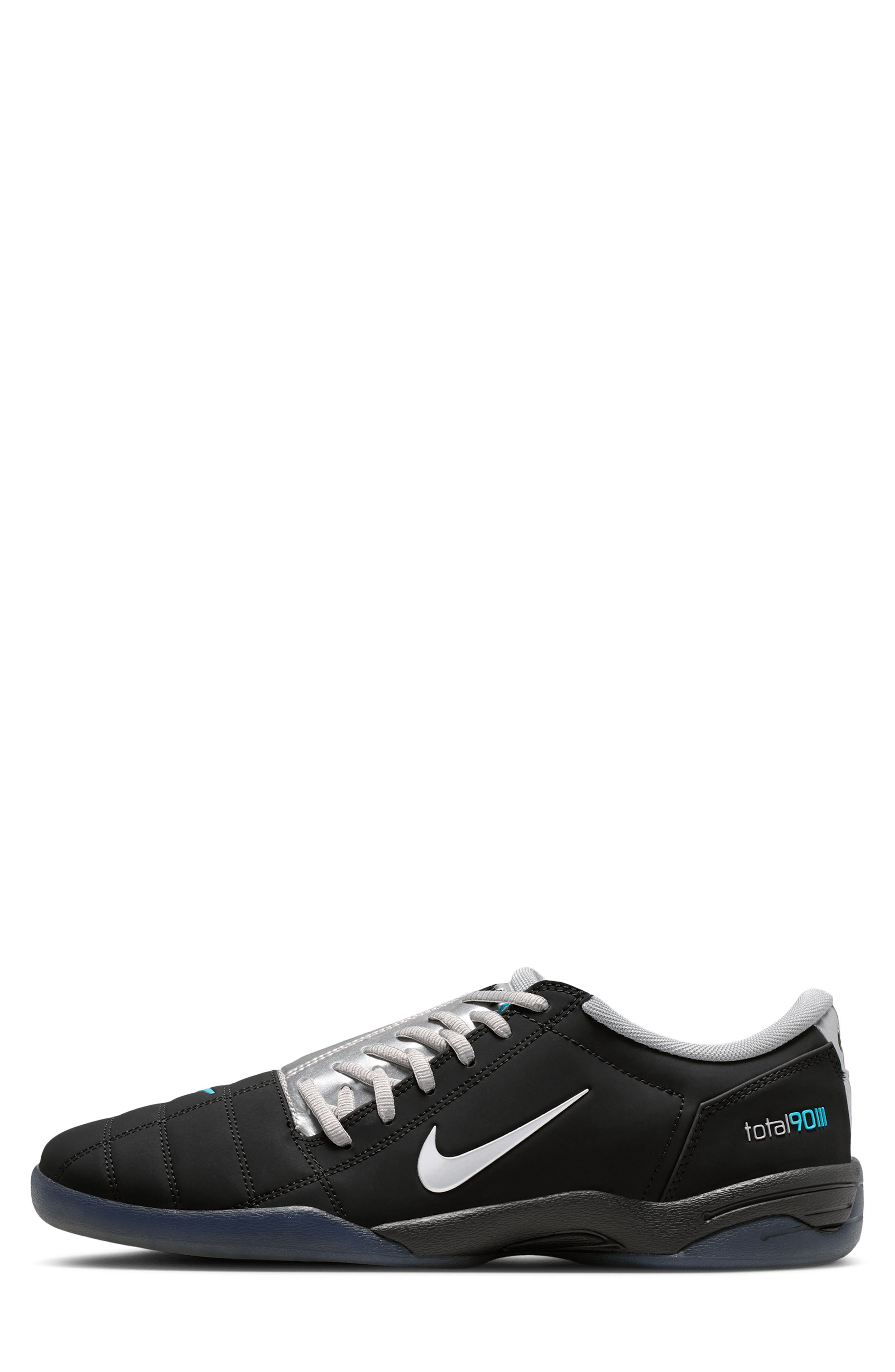 Total 90 Soccer Sneaker, Alternate, color, BLACK/ GAMMA BLUE/ SILVER