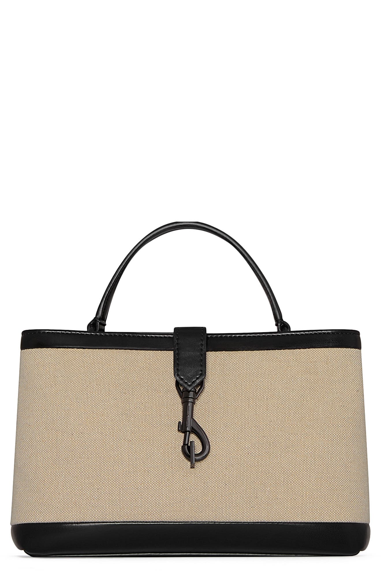 Rebecca Minkoff Megan Surplus Cotton & Hemp Canvas Top Handle Bag, Main, color, 
