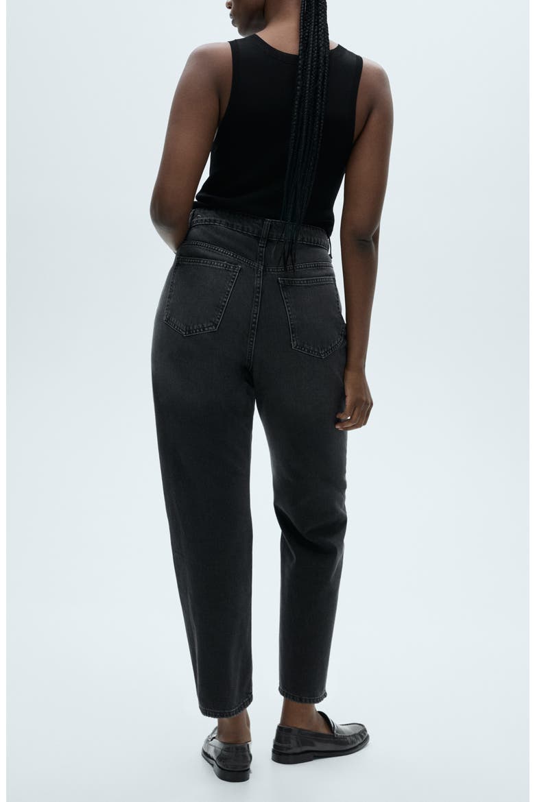 Mom2000 High Waist Straight Leg Jeans, Alternate, color, BLACK DENIM