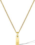 Vincero Men's Initial Pendant Necklace