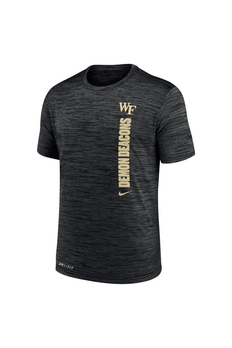 Men's Nike Black Wake Forest Demon Deacons 2024 Sideline Velocity Legend Performance T-Shirt, Alternate, color, Black