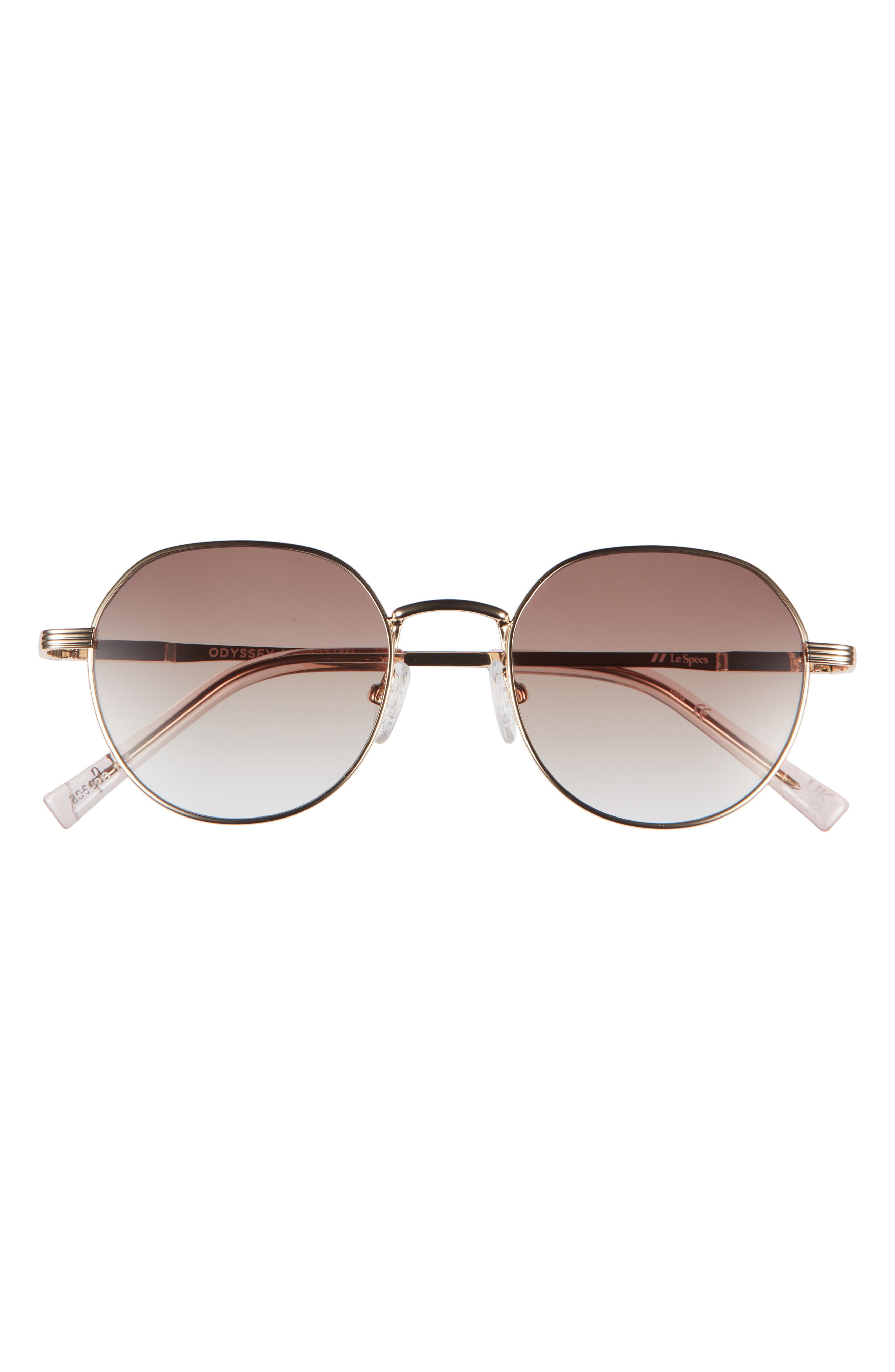 Le Specs Odyssey 51mm Round Sunglasses