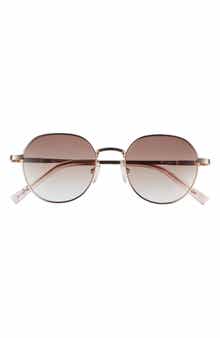 Le Specs Odyssey 51mm Round Sunglasses
