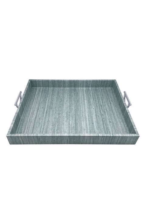 Capri Faux Grasscloth Tray