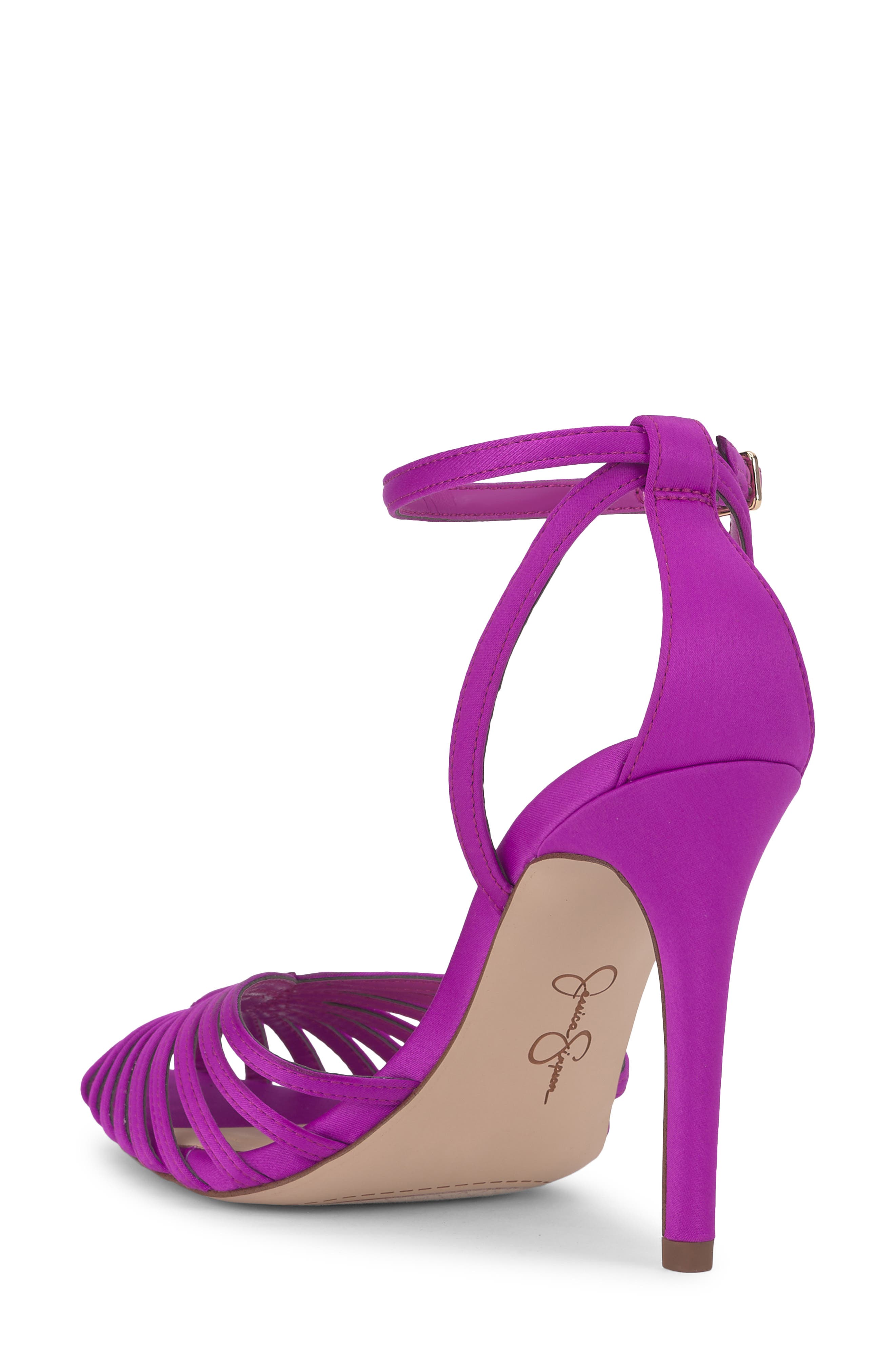 Paveri Ankle Strap Pointed Toe Pump, Alternate, color, DARK PINK