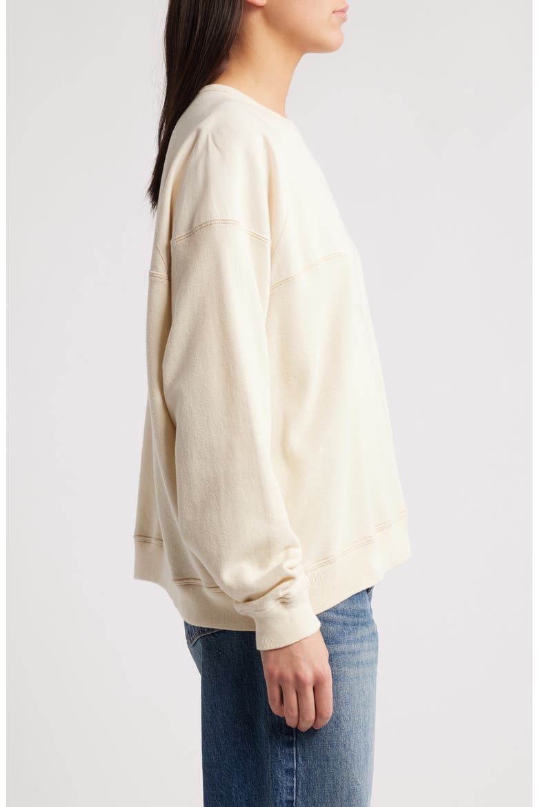 The Western Slouch Sweatshirt, Alternate, color, WASHED WHITE