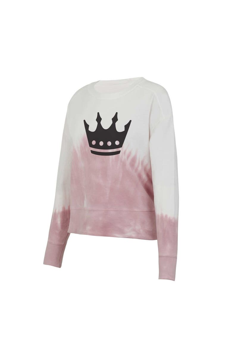 CONCEPTS SPORT Women's Concepts Sport Pink/White Charlotte FC Orchard Tie-Dye Long Sleeve T-Shirt, Alternate, color, 