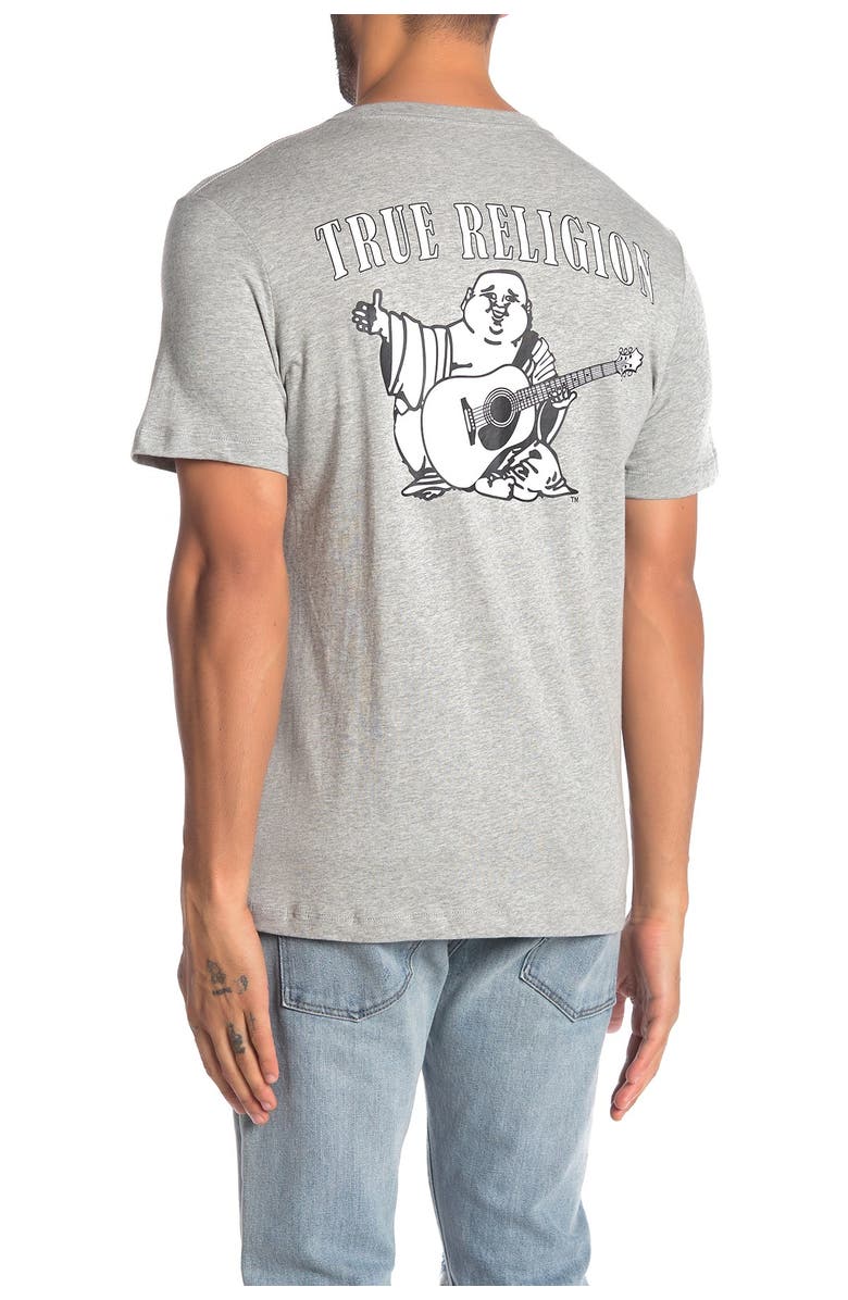True Religion Buddha Print Crew Neck T-Shirt, Alternate, color,
