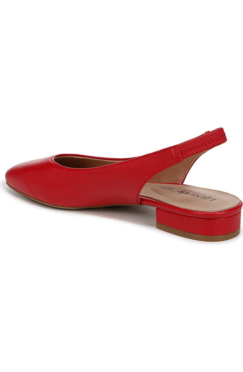 LifeStride Claire Slingback Flat, Alternate, color, Red