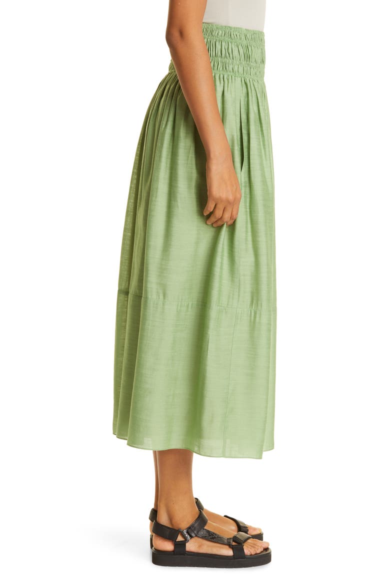 Smock Waist Skirt, Alternate, color, PISTACHIO