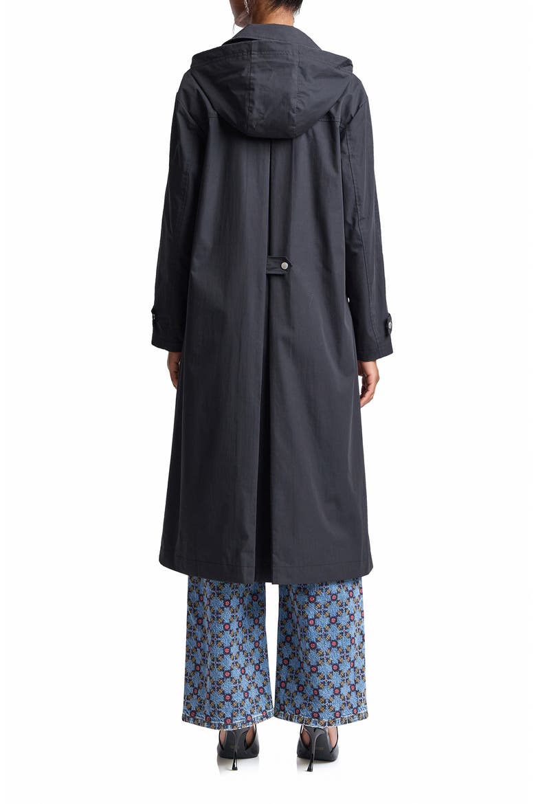 Swing Rain Trench Coat, Alternate, color, BLACK