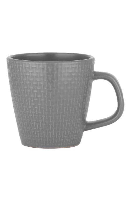 Stone Lain Olivia Stoneware 4-piece Mug Set In Gray
