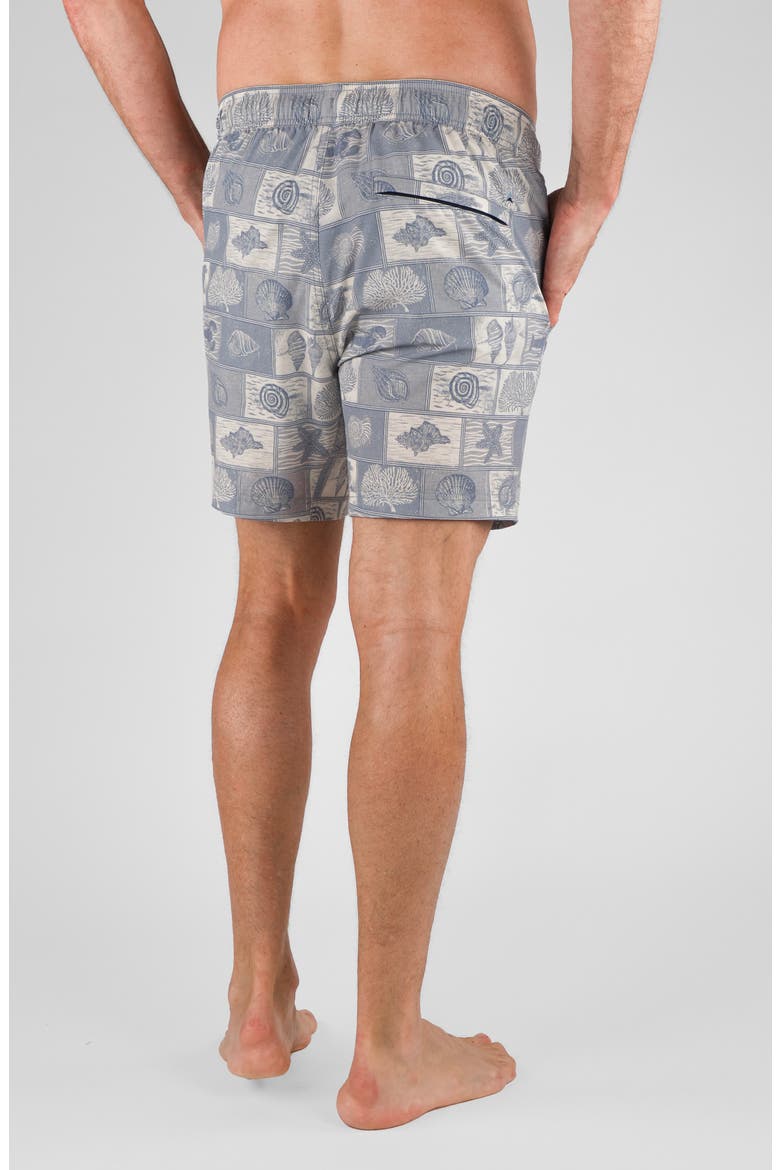Hybrid 4-Way Stretch Swim Shorts, Alternate, color, INFINITY SHELL COLLAGE