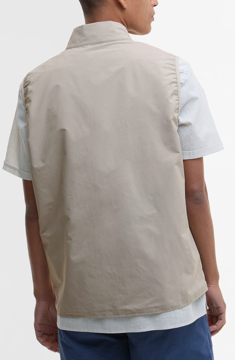 Barbour Rye Lightweight Zip Vest, Alternate, color, Concrete