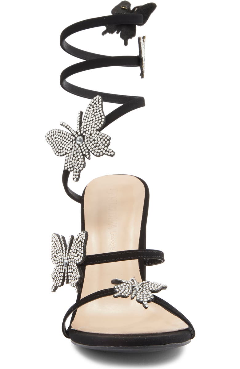 WILD DIVA LOUNGE Morry Rhinestone Butterfly Sandal, Alternate, color,