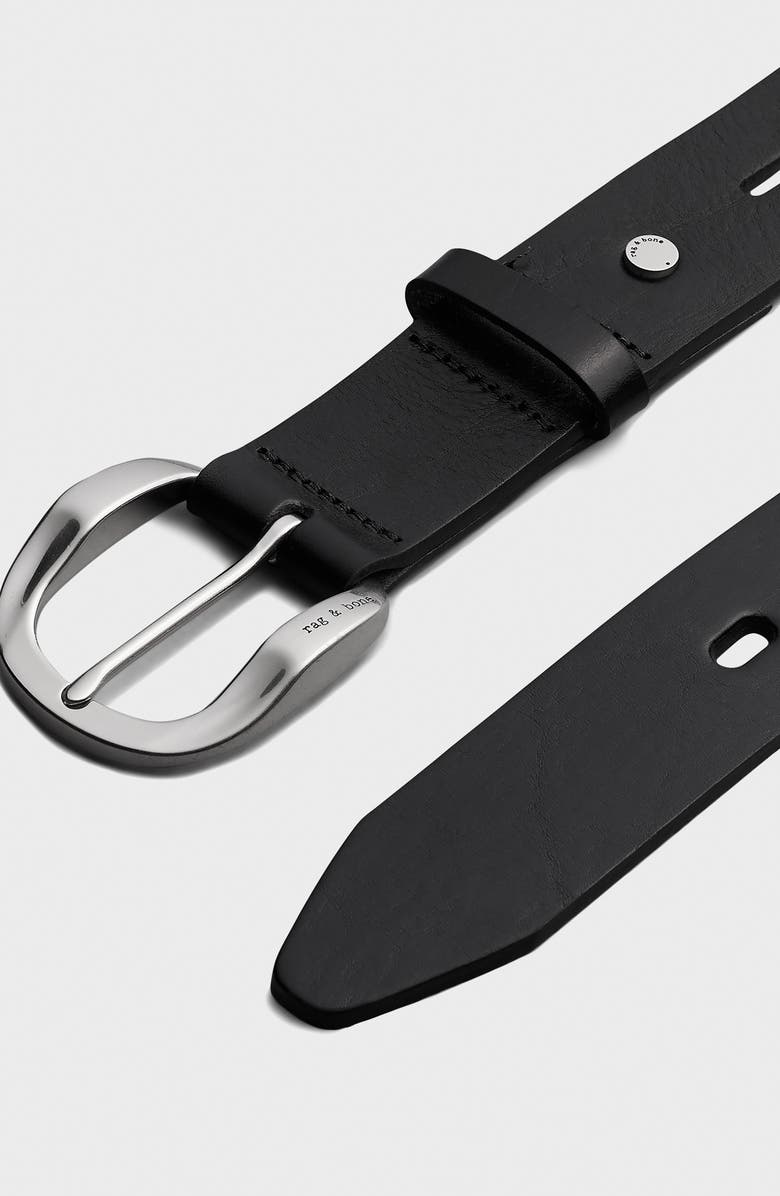rag & bone Belize Leather Belt, Alternate, color, 