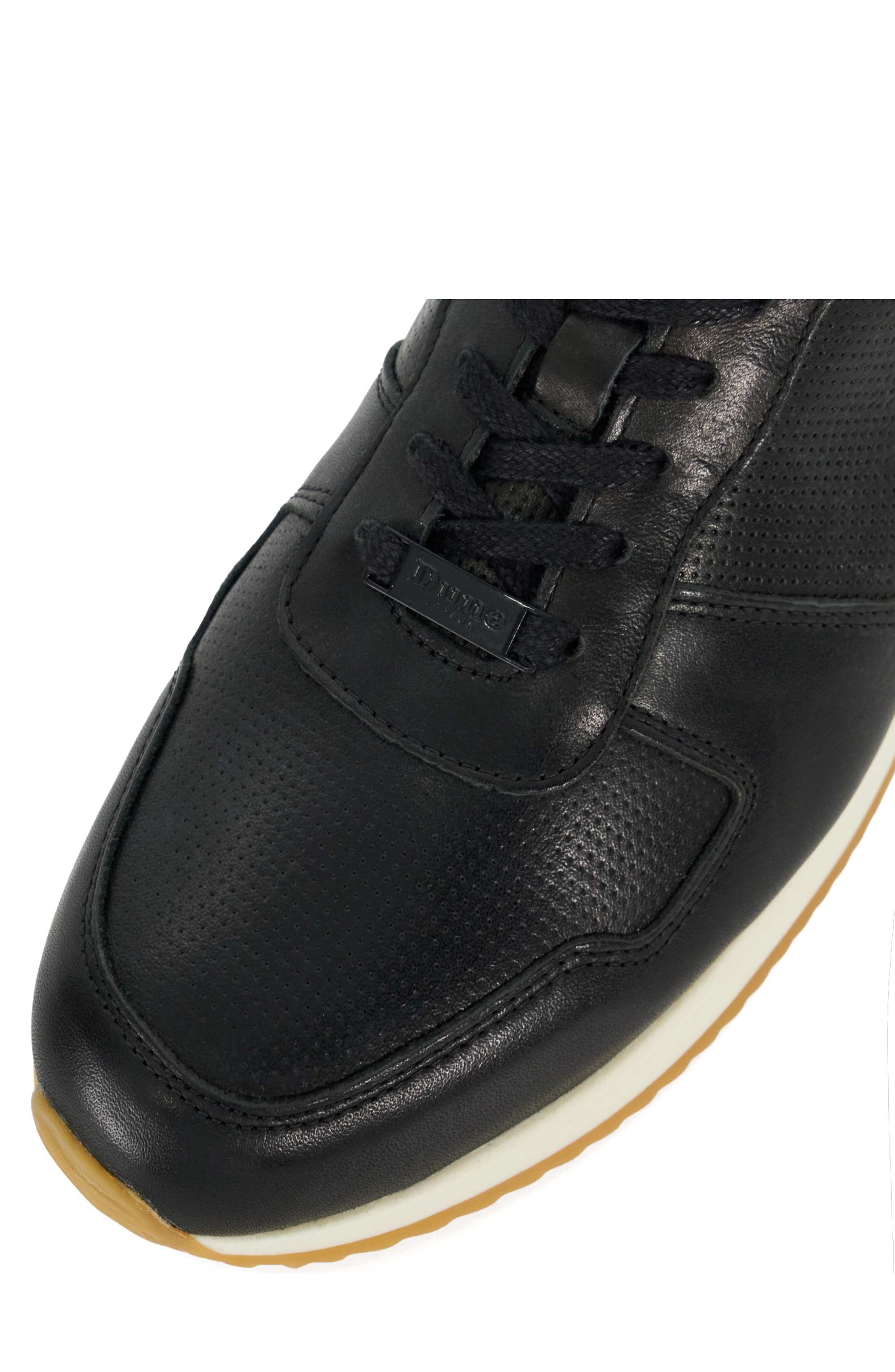 Dune London Trilogy Sneaker, Alternate, color, Black