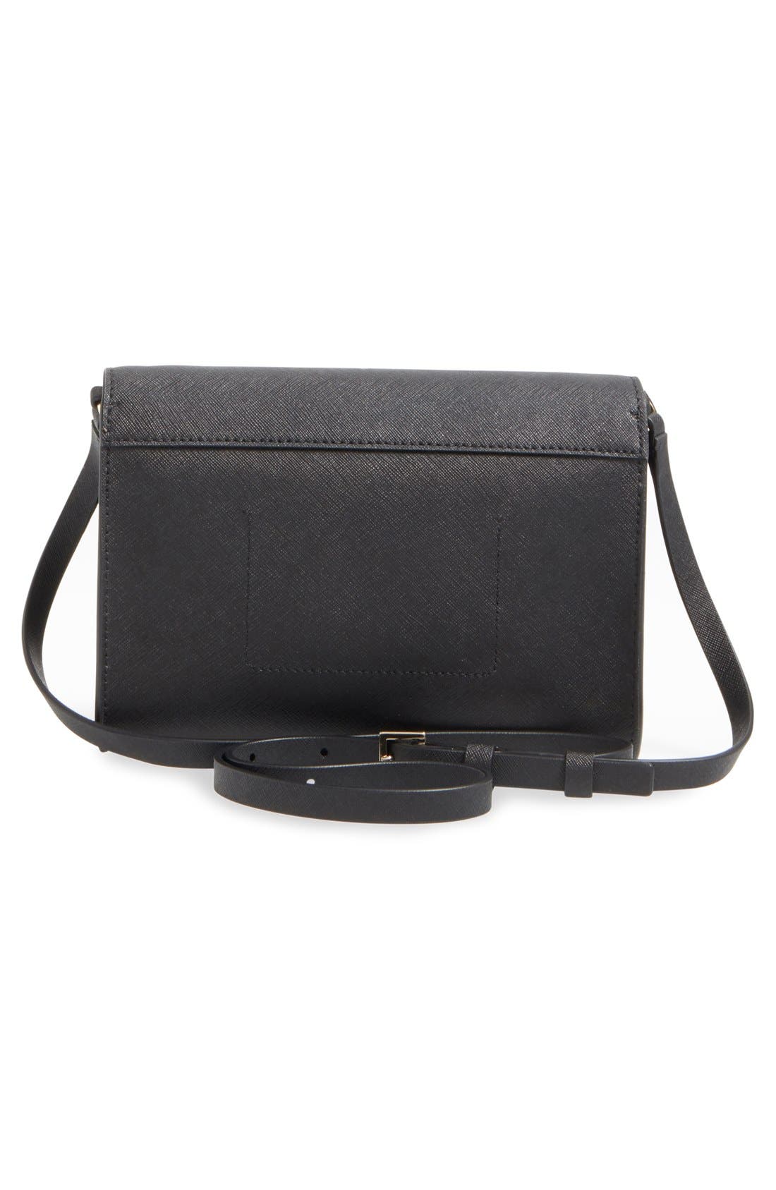 Kate Spade New York 'clement street - francie' textured leather clutch, Alternate, color, 