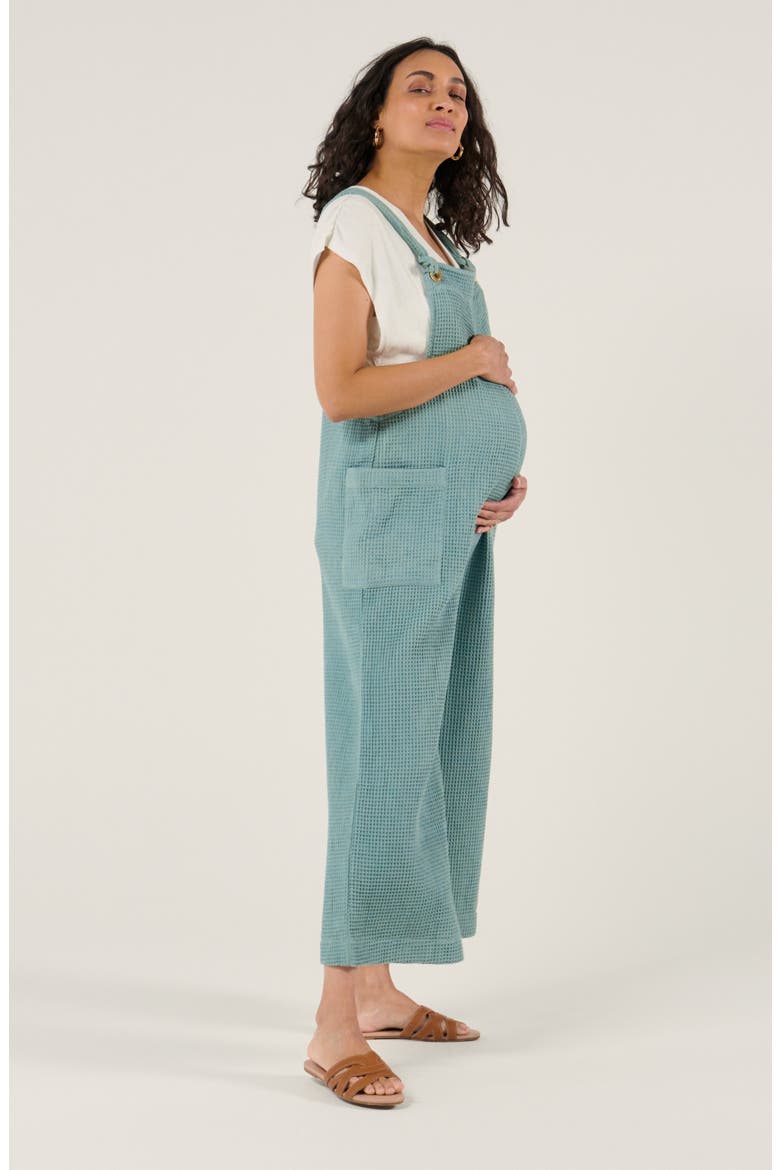 Maternity and Nursing Dungaree Maya, Alternate, color, Green