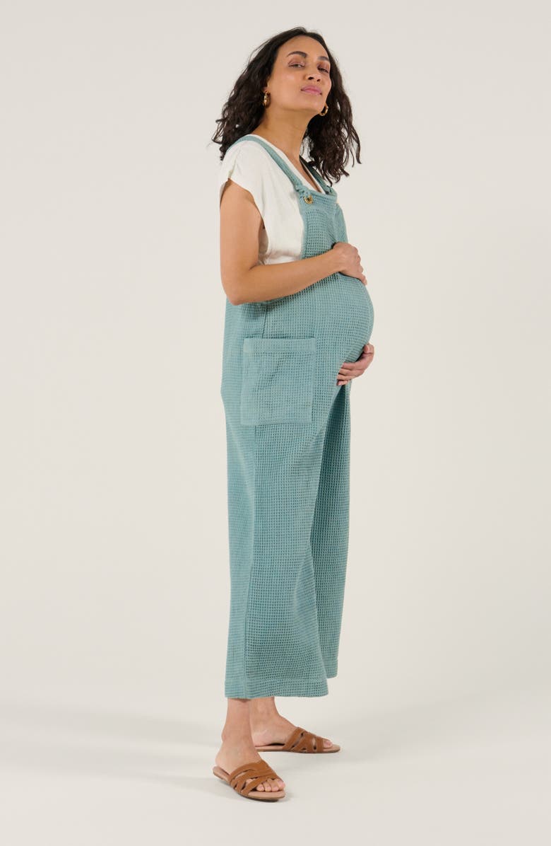 Cache Coeur Maternity and Nursing Dungaree Maya, Alternate, color, Green
