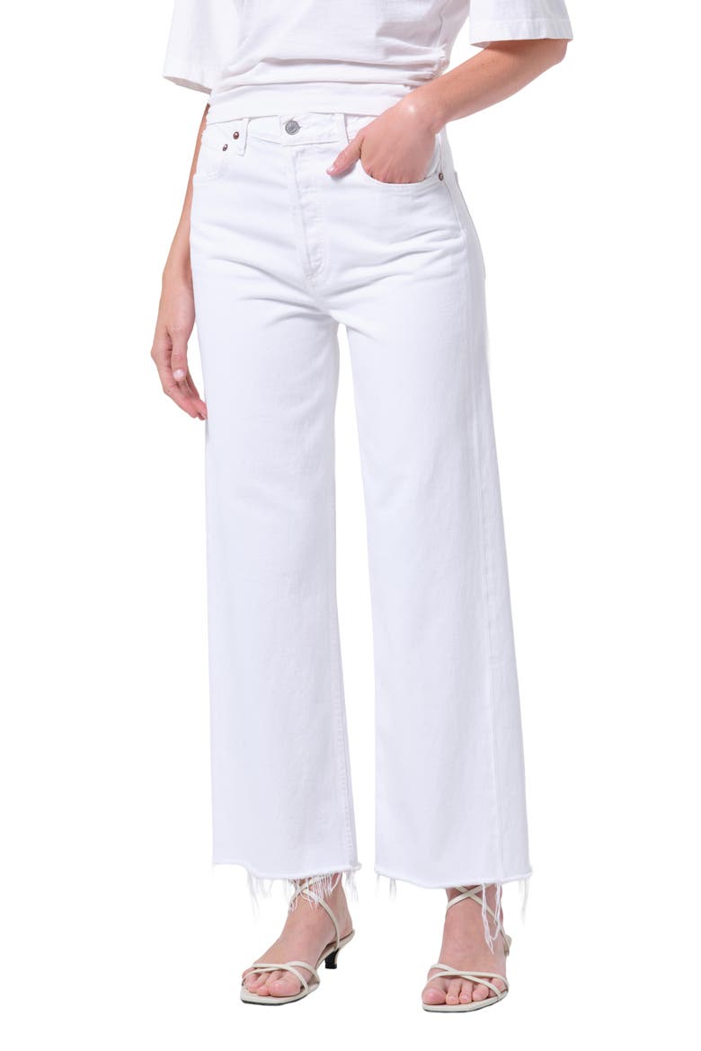 Ren High Waist Wide Leg Jeans, Main, color, MARSHMALLOW WHITE