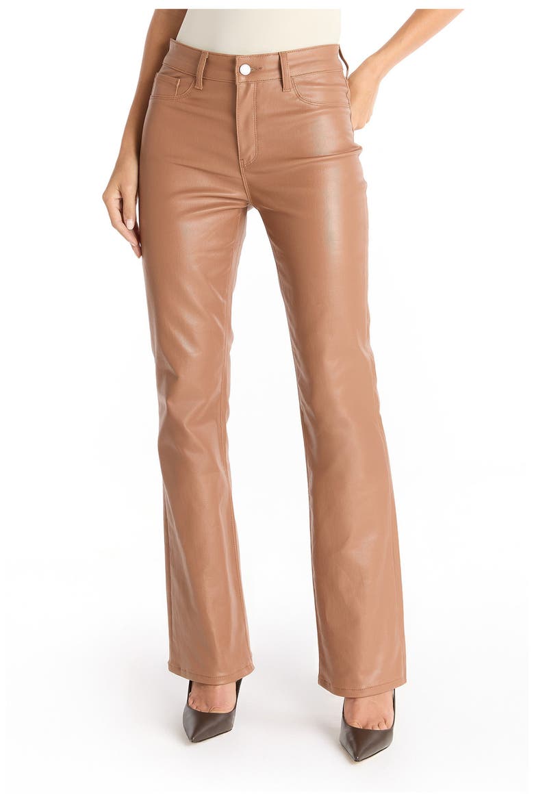 Aria Coated Flare Jean, Alternate, color, Mocha