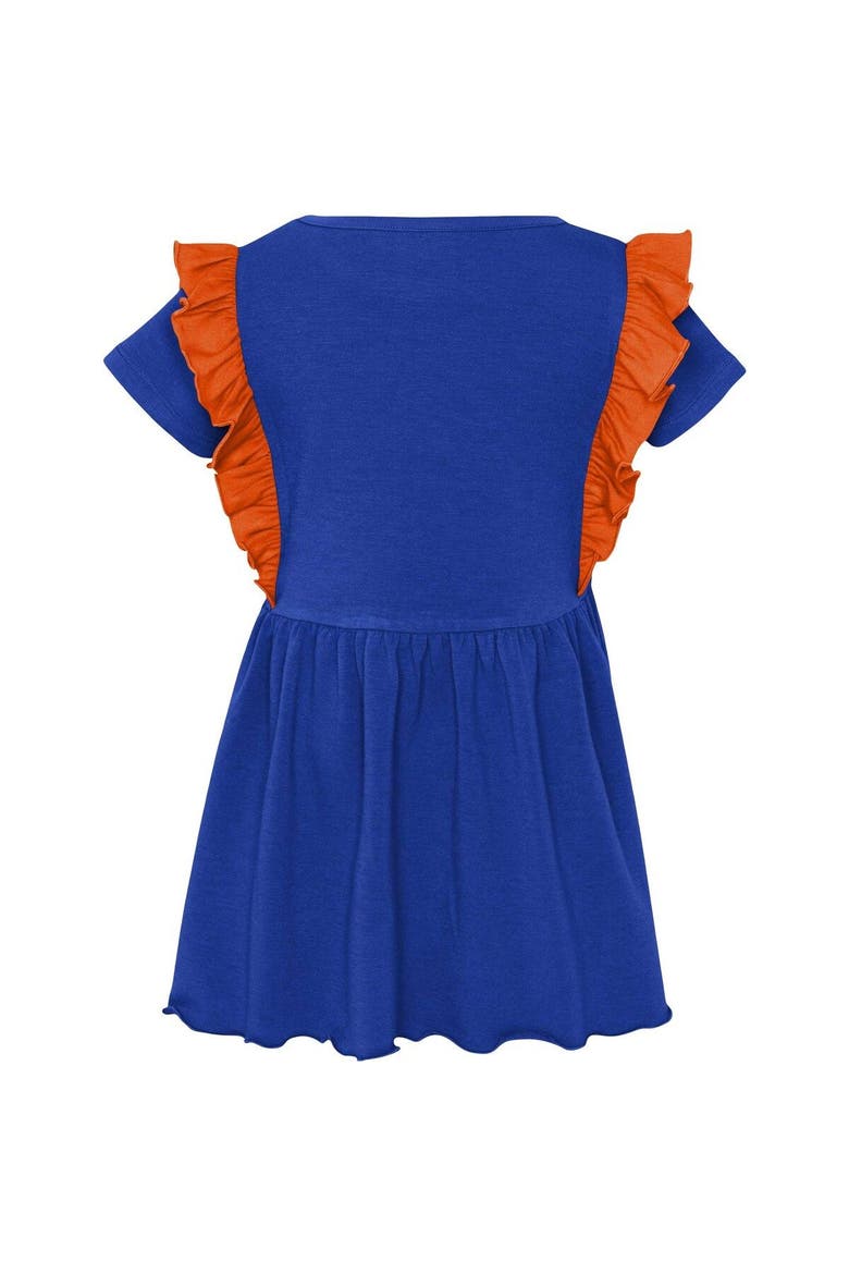 Girls Toddler Royal Florida Gators Too Cute Tri-Blend Dress, Alternate, color, Royal